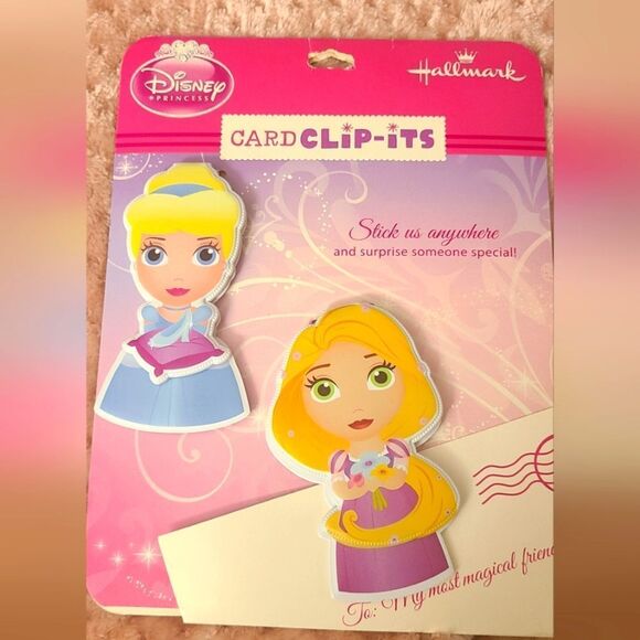 Disney Other - Disney Card And Note‎ Holder Stocking Stuffer Princess Theme Adhesive Magnetic